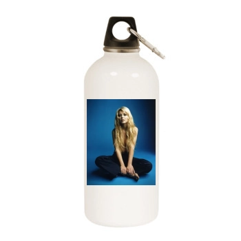 Tara Reid White Water Bottle With Carabiner