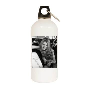 Tara Reid White Water Bottle With Carabiner