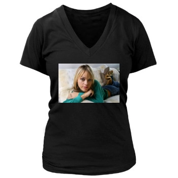 Taryn Manning Women's Deep V-Neck TShirt