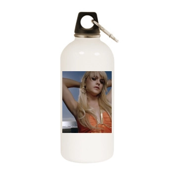 Taryn Manning White Water Bottle With Carabiner