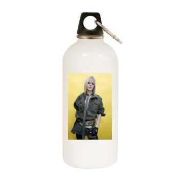 Taryn Manning White Water Bottle With Carabiner