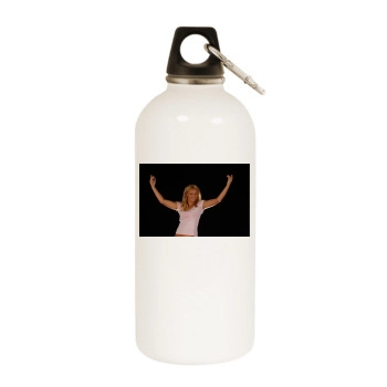 Tatiana Golovin White Water Bottle With Carabiner