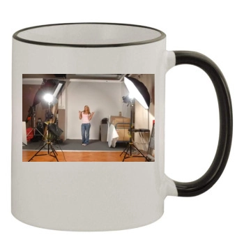 Tatiana Golovin 11oz Colored Rim & Handle Mug