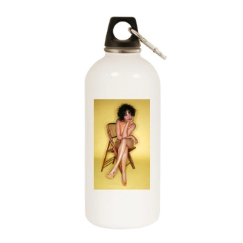 Tatyana Ali White Water Bottle With Carabiner