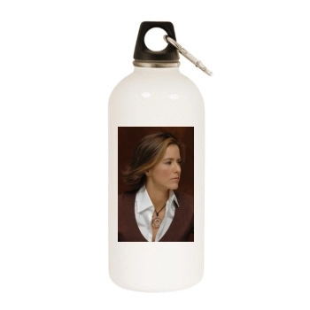 Tea Leoni White Water Bottle With Carabiner