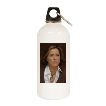 Tea Leoni White Water Bottle With Carabiner