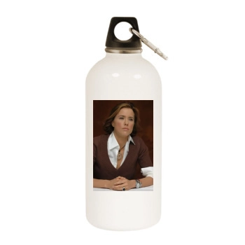 Tea Leoni White Water Bottle With Carabiner