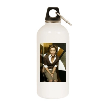 Tea Leoni White Water Bottle With Carabiner