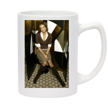 Tea Leoni 14oz White Statesman Mug