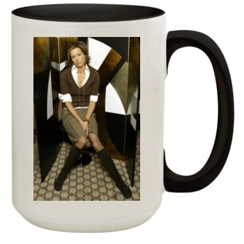 Tea Leoni 15oz Colored Inner & Handle Mug