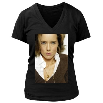 Tea Leoni Women's Deep V-Neck TShirt