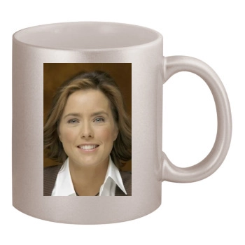 Tea Leoni 11oz Metallic Silver Mug