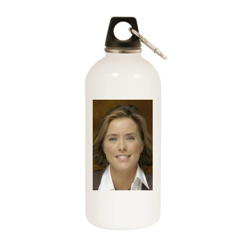 Tea Leoni White Water Bottle With Carabiner