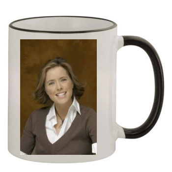 Tea Leoni 11oz Colored Rim & Handle Mug