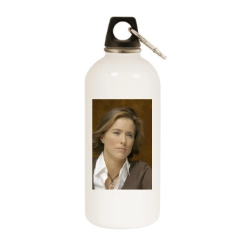 Tea Leoni White Water Bottle With Carabiner