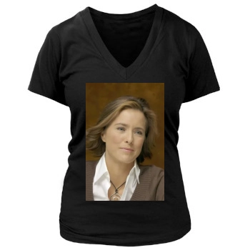 Tea Leoni Women's Deep V-Neck TShirt