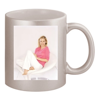 Tea Leoni 11oz Metallic Silver Mug