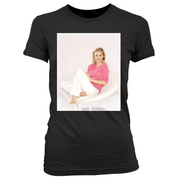 Tea Leoni Women's Junior Cut Crewneck T-Shirt