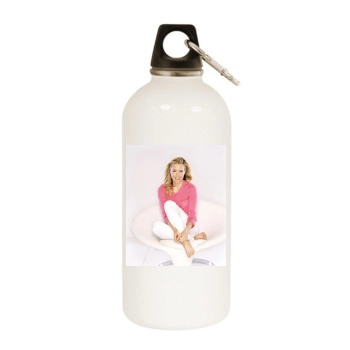 Tea Leoni White Water Bottle With Carabiner