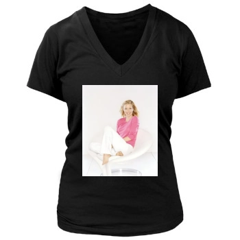 Tea Leoni Women's Deep V-Neck TShirt