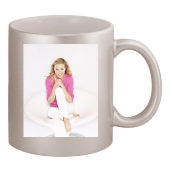 Tea Leoni 11oz Metallic Silver Mug