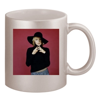 Tea Leoni 11oz Metallic Silver Mug