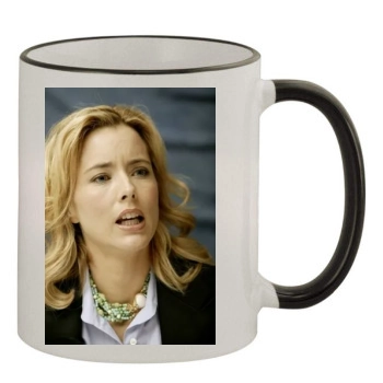 Tea Leoni 11oz Colored Rim & Handle Mug