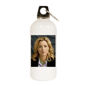 Tea Leoni White Water Bottle With Carabiner