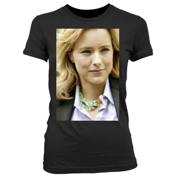 Tea Leoni Women's Junior Cut Crewneck T-Shirt