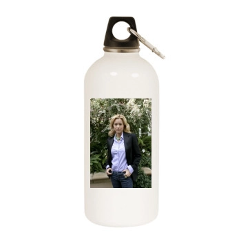 Tea Leoni White Water Bottle With Carabiner