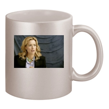 Tea Leoni 11oz Metallic Silver Mug