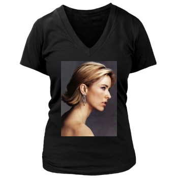 Tea Leoni Women's Deep V-Neck TShirt