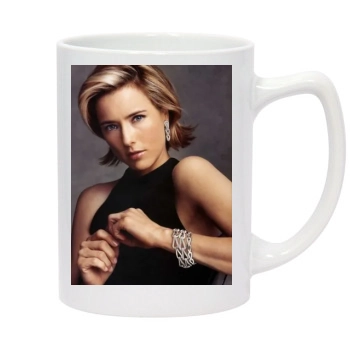 Tea Leoni 14oz White Statesman Mug