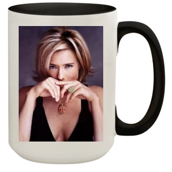 Tea Leoni 15oz Colored Inner & Handle Mug