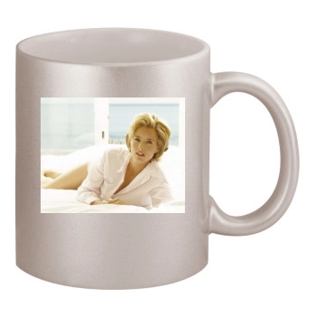 Tea Leoni 11oz Metallic Silver Mug