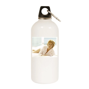 Tea Leoni White Water Bottle With Carabiner