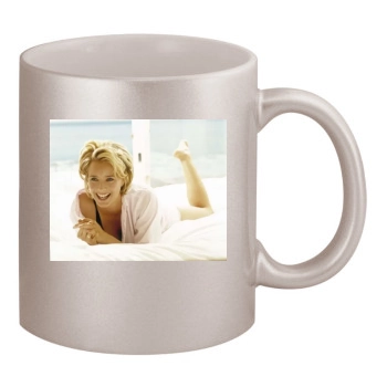 Tea Leoni 11oz Metallic Silver Mug