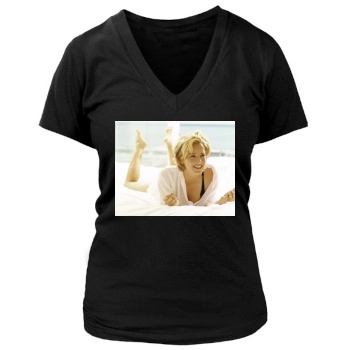 Tea Leoni Women's Deep V-Neck TShirt