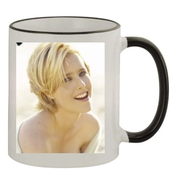 Tea Leoni 11oz Colored Rim & Handle Mug