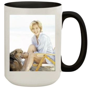 Tea Leoni 15oz Colored Inner & Handle Mug