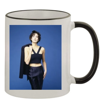 Teri Hatcher 11oz Colored Rim & Handle Mug