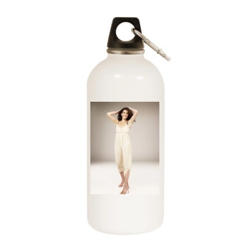 Teri Hatcher White Water Bottle With Carabiner