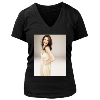 Teri Hatcher Women's Deep V-Neck TShirt