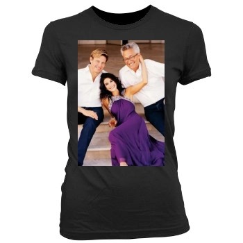 Teri Hatcher Women's Junior Cut Crewneck T-Shirt