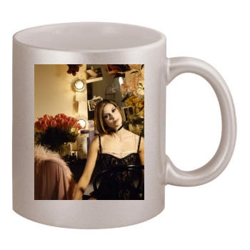 Teri Hatcher 11oz Metallic Silver Mug