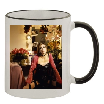 Teri Hatcher 11oz Colored Rim & Handle Mug