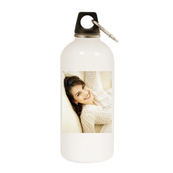 Teri Hatcher White Water Bottle With Carabiner