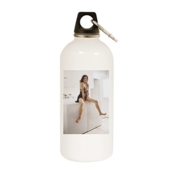 Teri Hatcher White Water Bottle With Carabiner