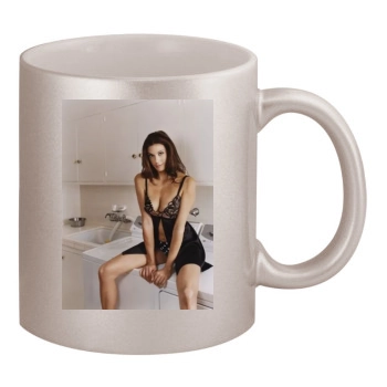 Teri Hatcher 11oz Metallic Silver Mug