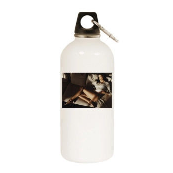 Teri Hatcher White Water Bottle With Carabiner